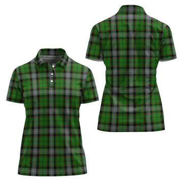 Moss Tartan Polo Shirt For Women