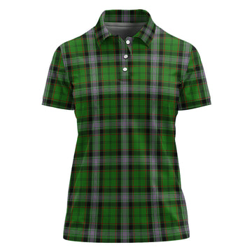 Moss Tartan Polo Shirt For Women - Tartan Vibes Clothing