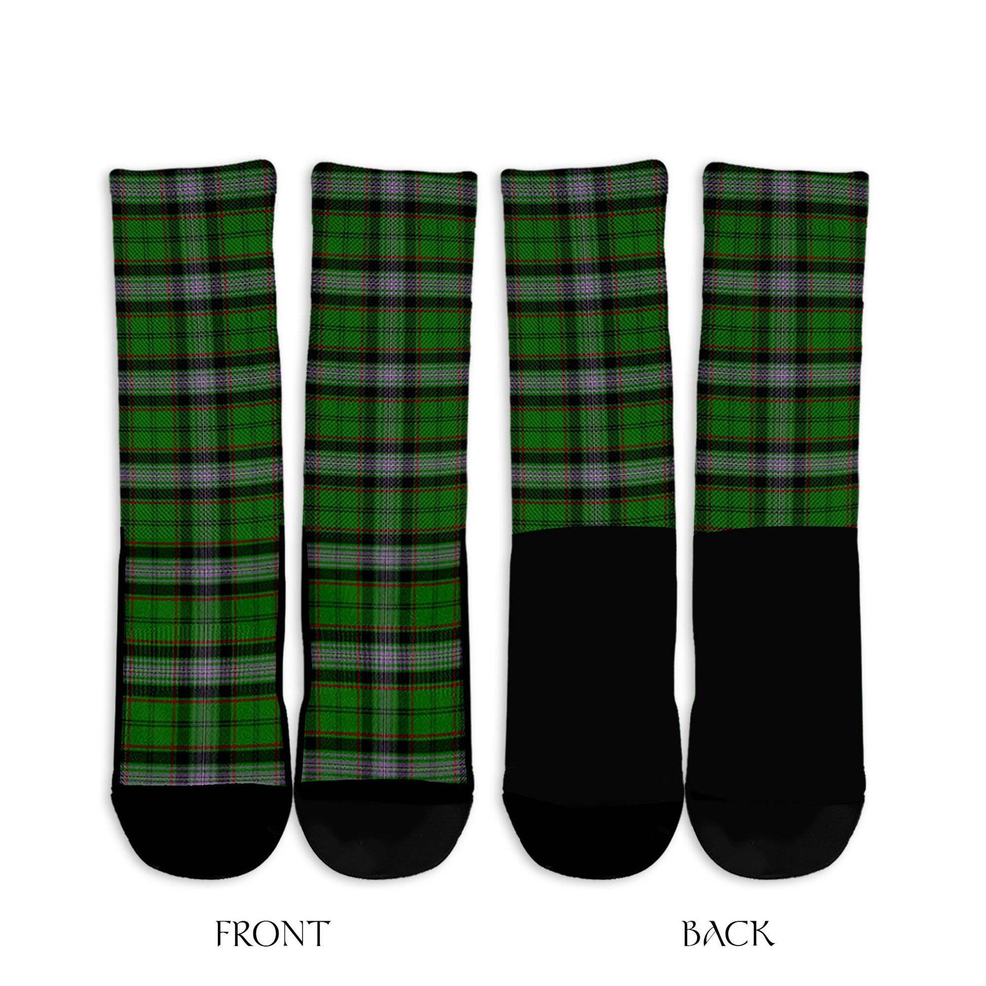 Moss Tartan Crew Socks - Tartan Vibes Clothing