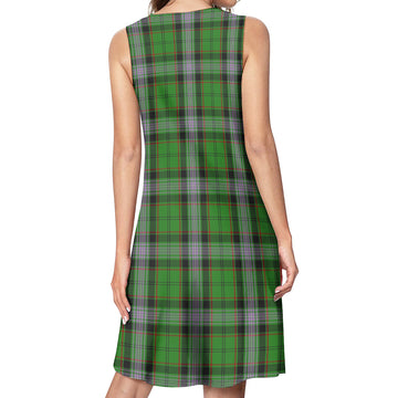 Moss Tartan Womens Casual Dresses - Tartan Vibes Clothing