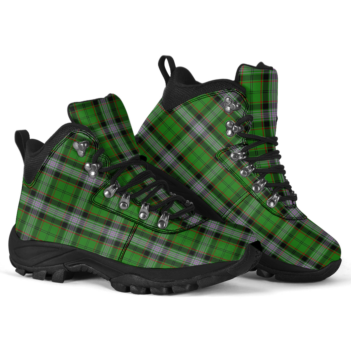 Moss Tartan Alpine Boots - Tartan Vibes Clothing