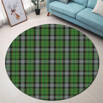 Moss Tartan Round Rug - Tartan Vibes Clothing