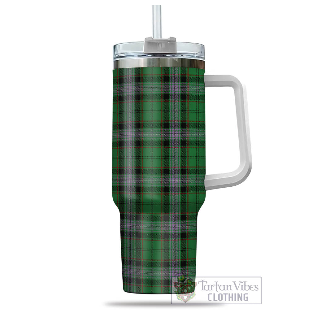 Moss Tartan Tumbler with Handle - Tartan Vibes Clothing