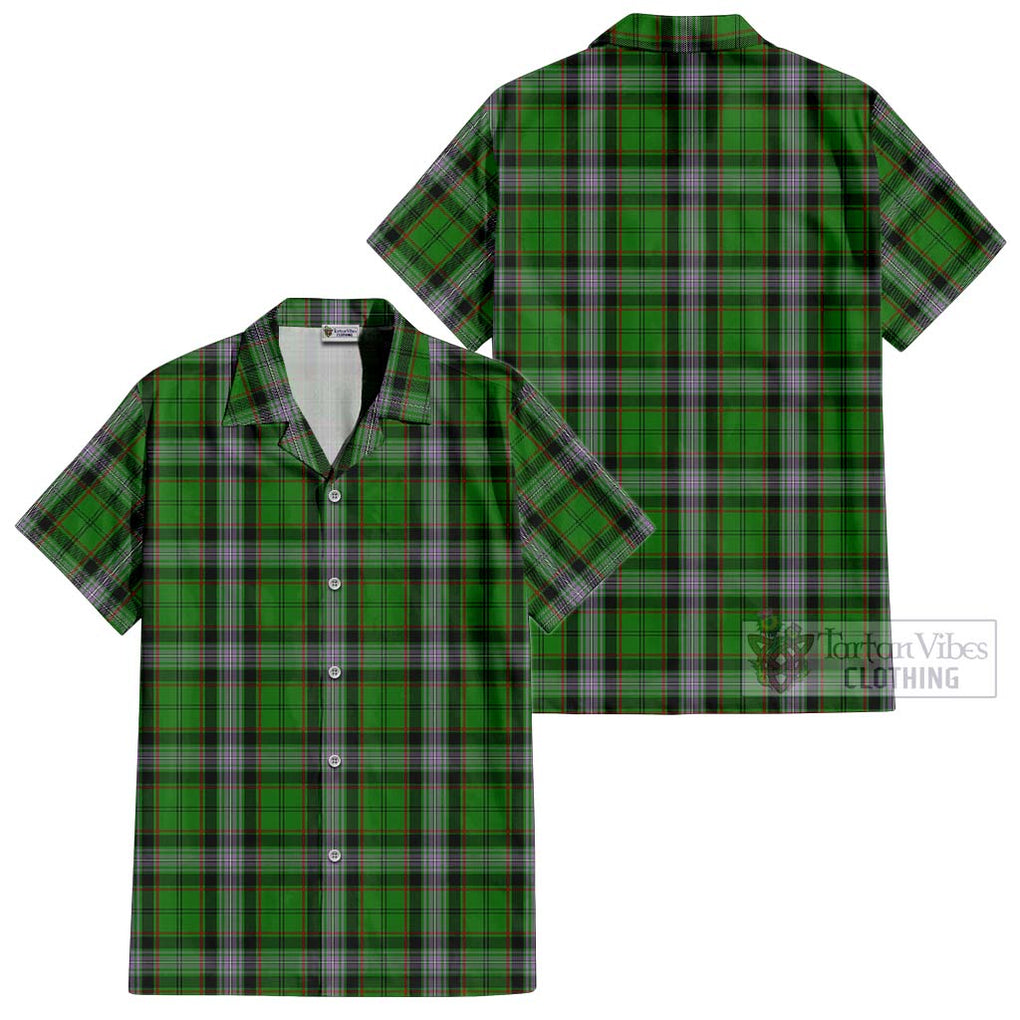 Moss Tartan Cotton Hawaiian Shirt - Tartan Vibes Clothing