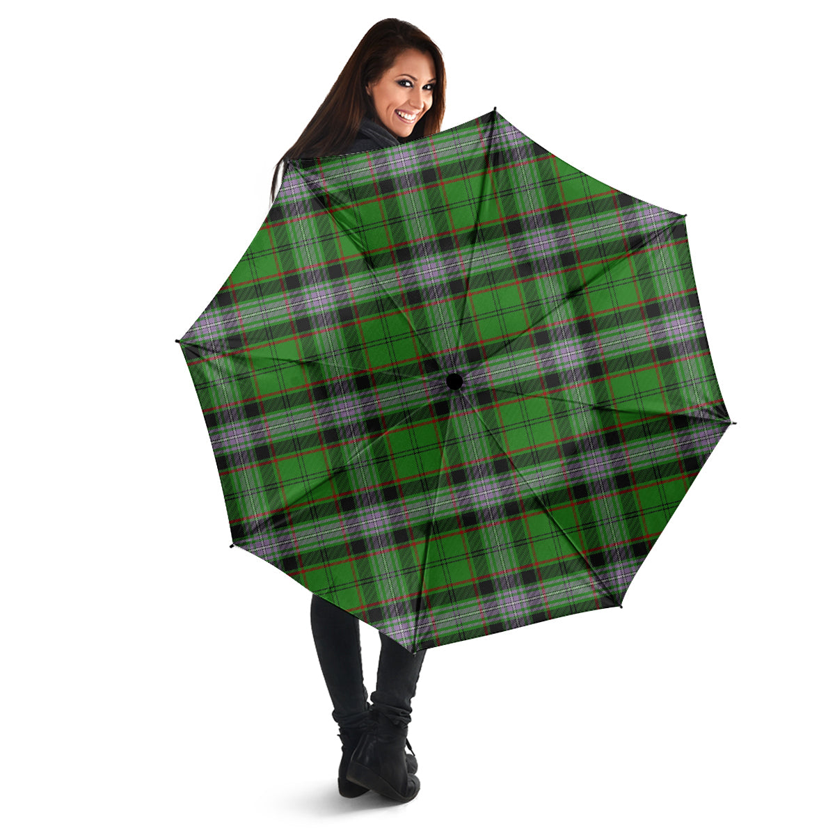 Moss Tartan Umbrella - Tartan Vibes Clothing