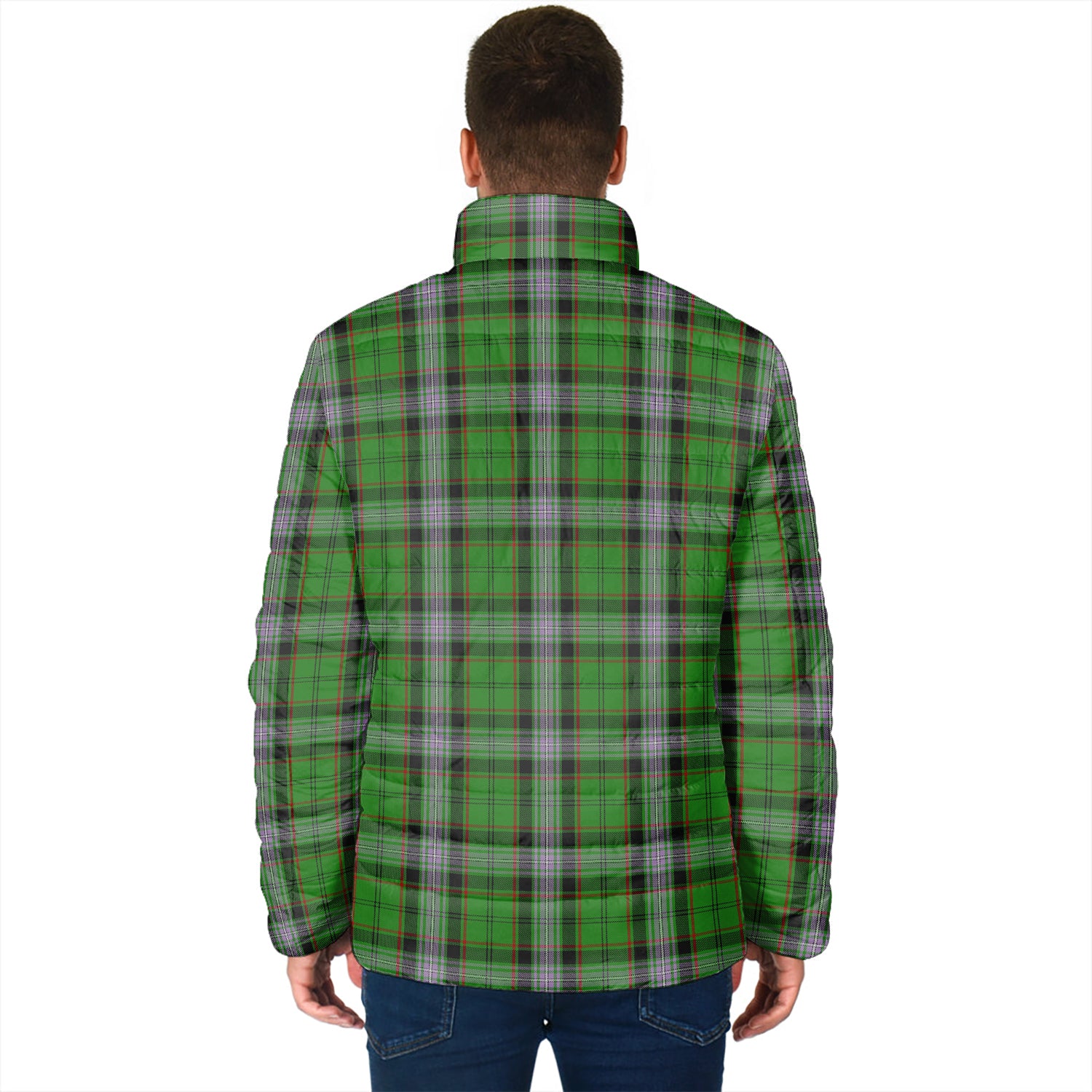 Moss Tartan Padded Jacket - Tartanvibesclothing
