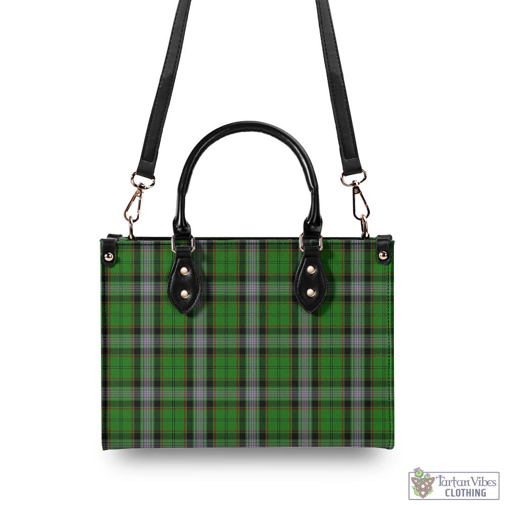Moss Tartan Luxury Leather Handbags - Tartan Vibes Clothing