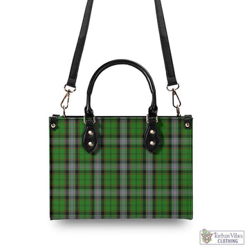 Moss Tartan Luxury Leather Handbags - Tartan Vibes Clothing