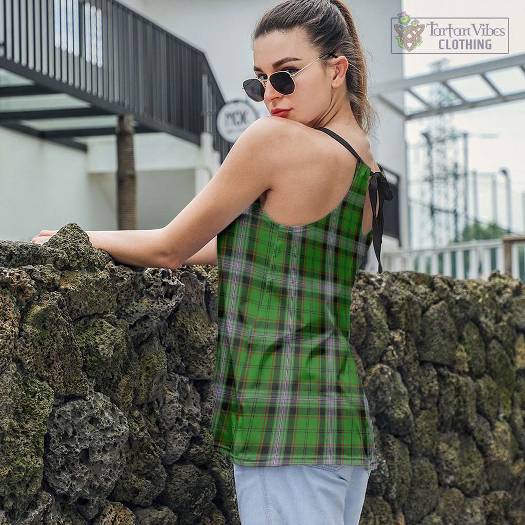 Moss Tartan Loose Halter Neck Camisole - Tartan Vibes Clothing