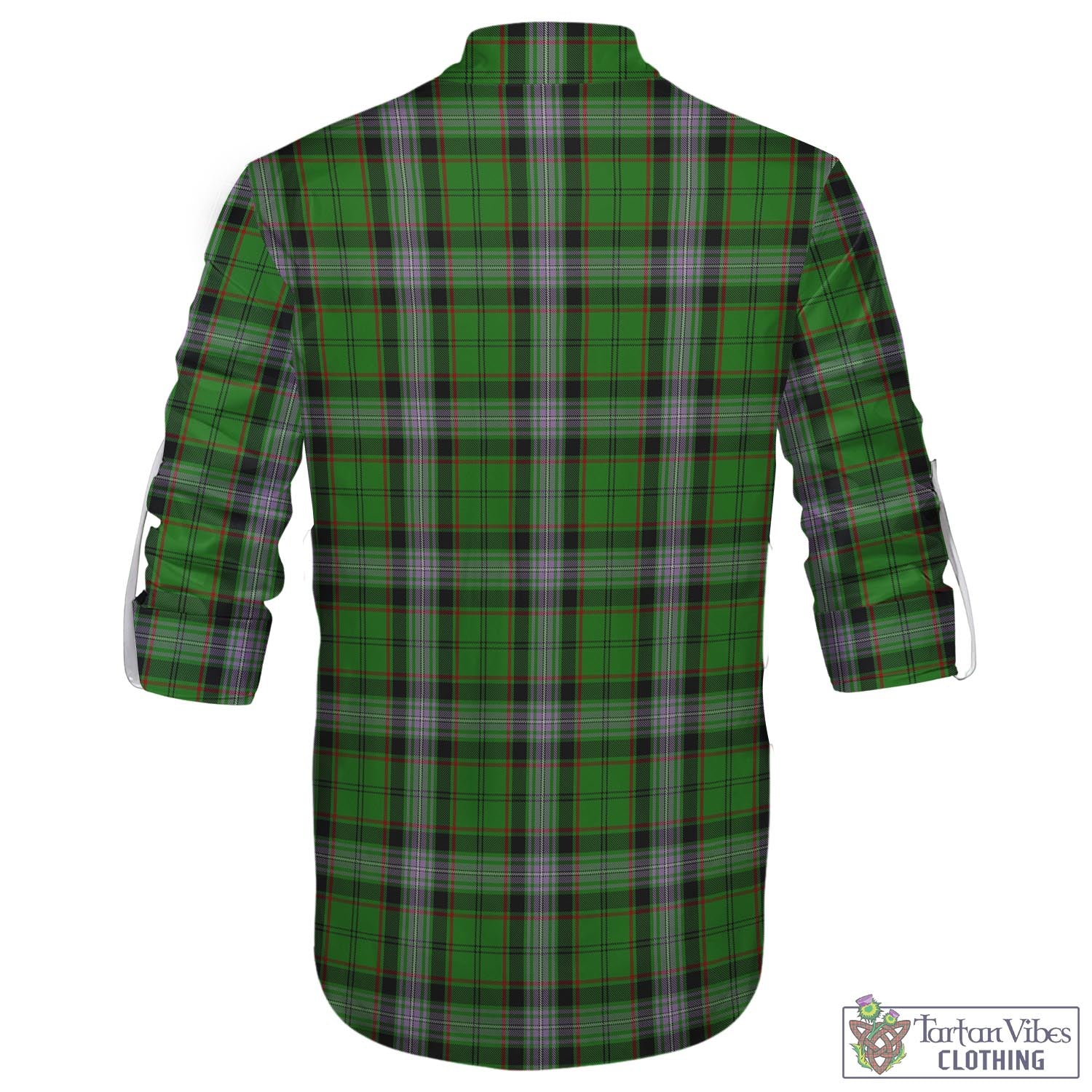 Moss Tartan Men's Scottish Traditional Jacobite Ghillie Kilt Shirt - Tartan Vibes Clothing