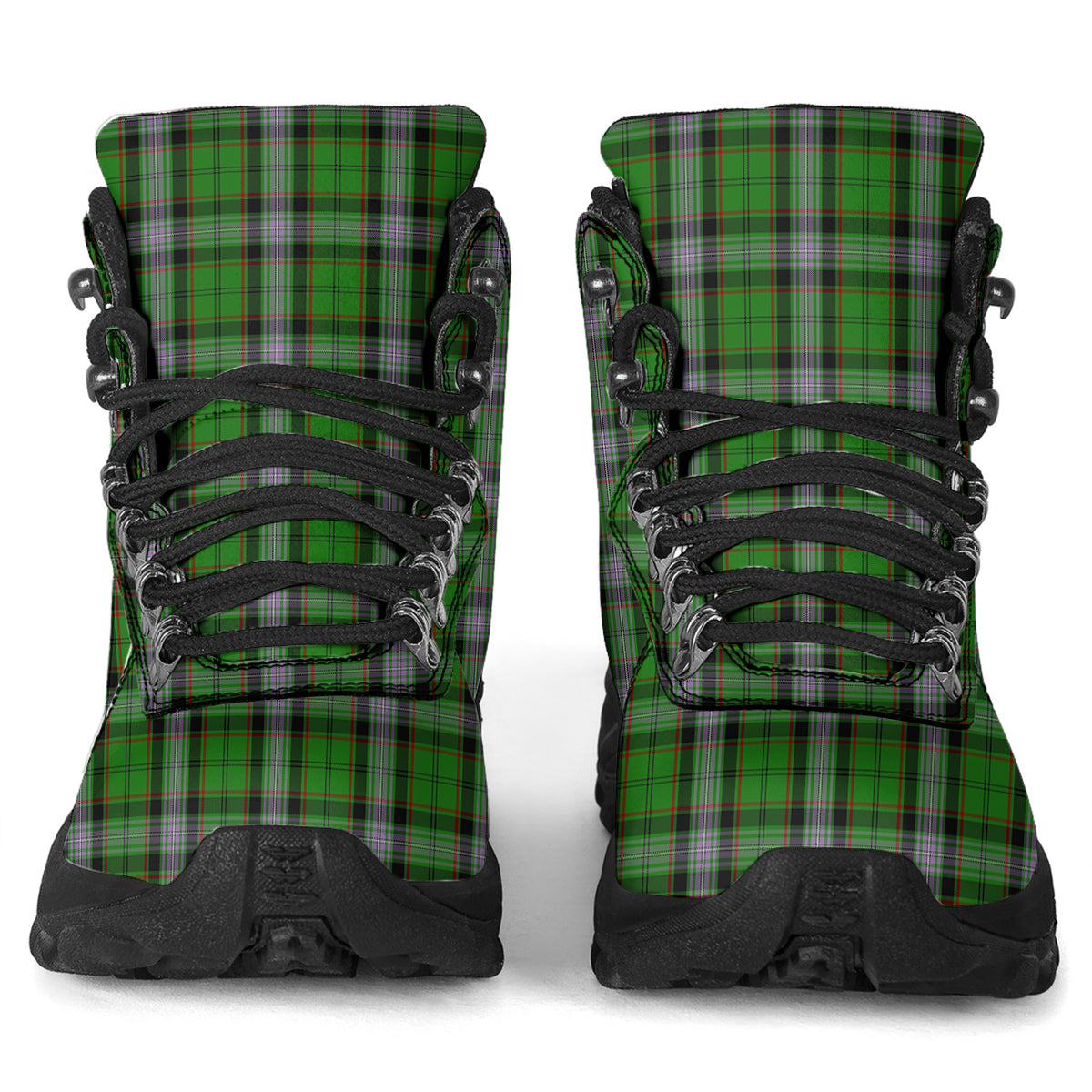 Moss Tartan Alpine Boots - Tartan Vibes Clothing