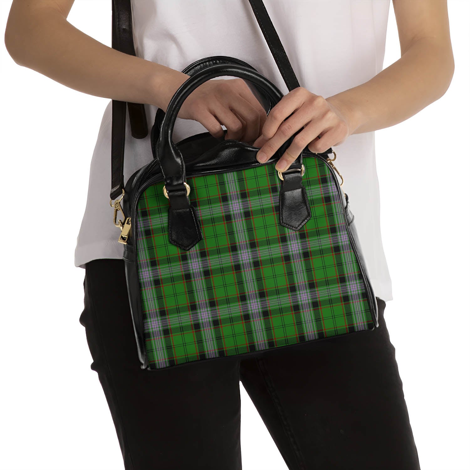Moss Tartan Shoulder Handbags - Tartan Vibes Clothing