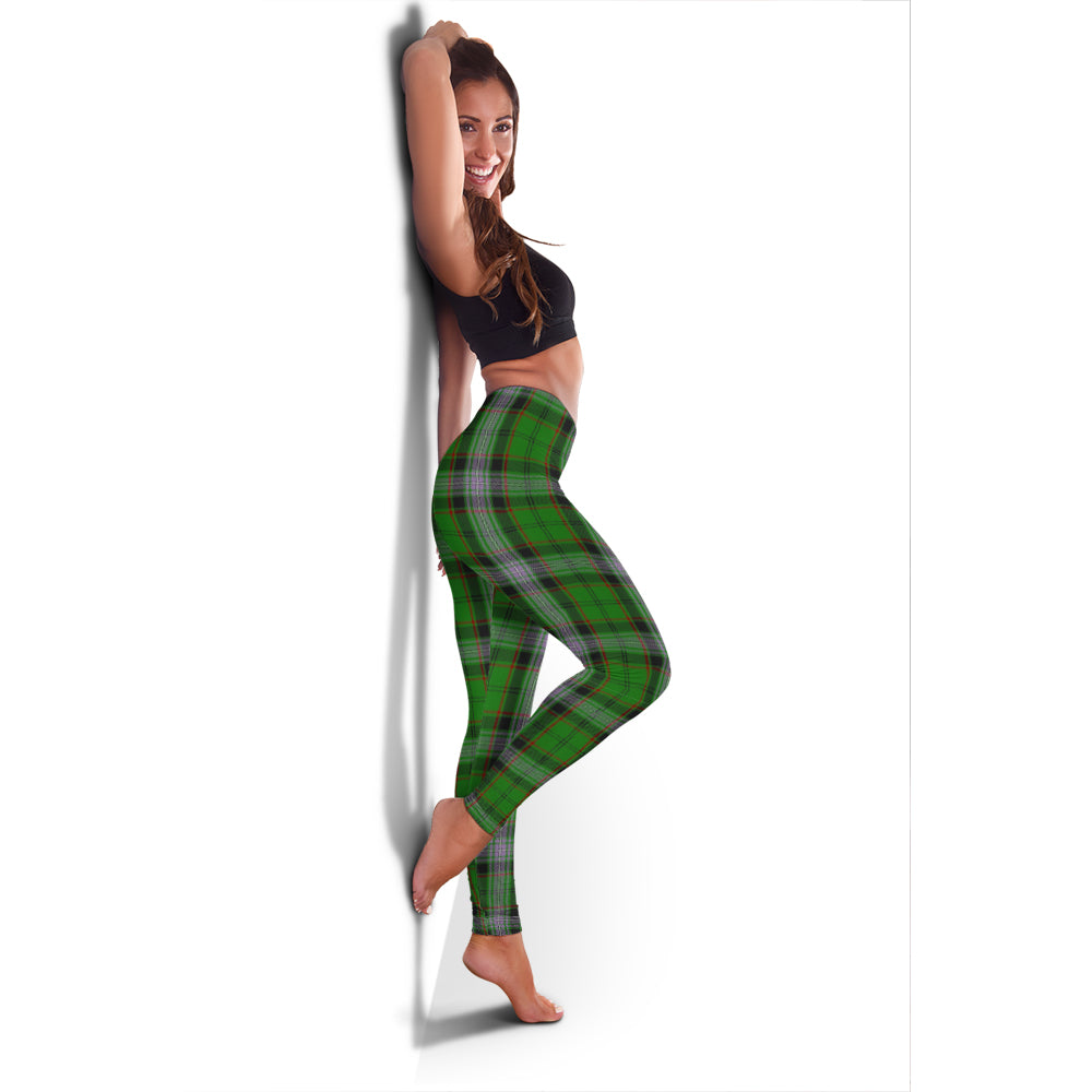 Moss Tartan Womens Leggings - Tartan Vibes Clothing