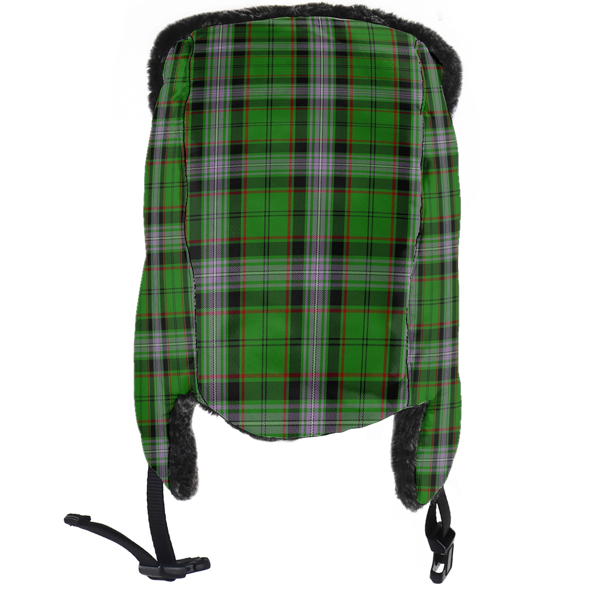Moss Tartan Winter Trapper Hat - Tartan Vibes Clothing