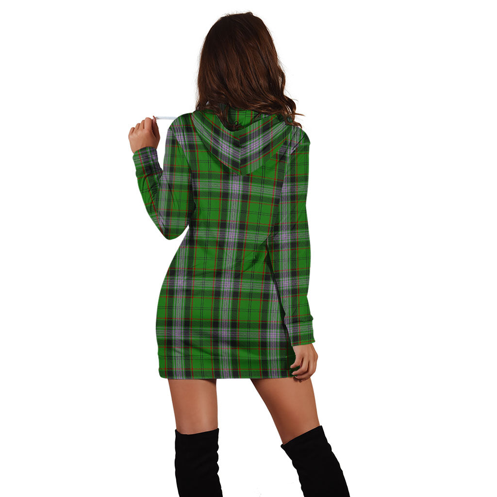 Moss Tartan Hoodie Dress - Tartan Vibes Clothing