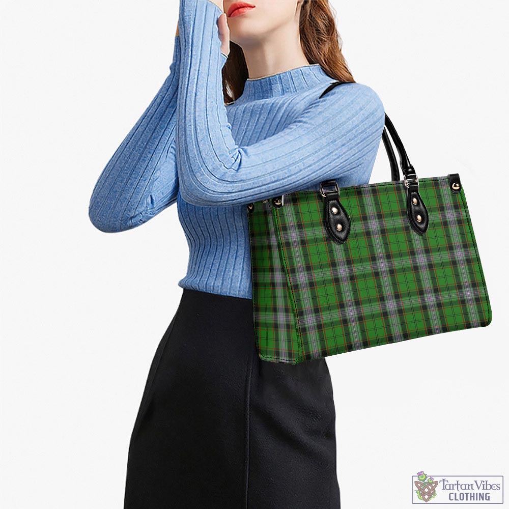 Moss Tartan Luxury Leather Handbags - Tartan Vibes Clothing