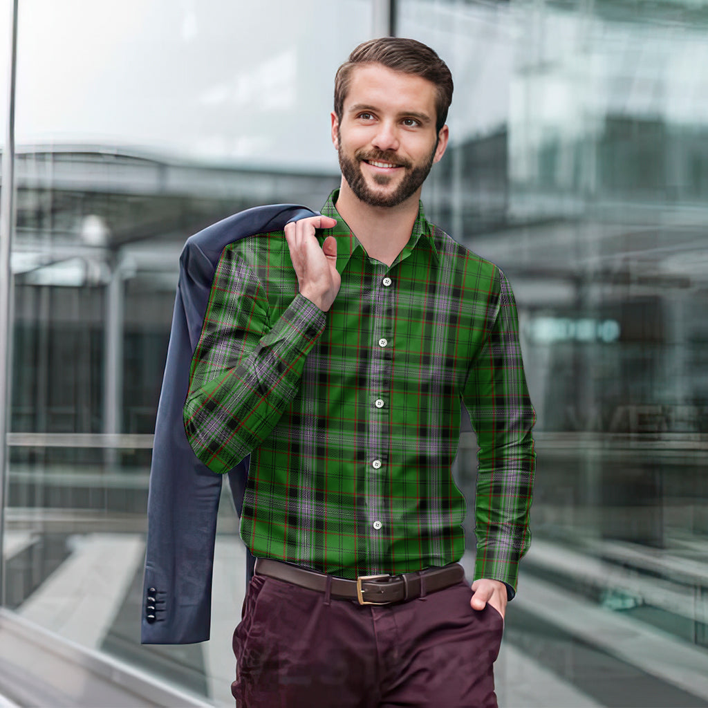 Moss Tartan Long Sleeve Button Up Shirt - Tartan Vibes Clothing