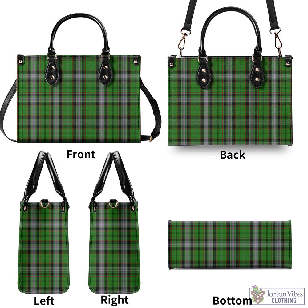 Moss Tartan Luxury Leather Handbags - Tartan Vibes Clothing