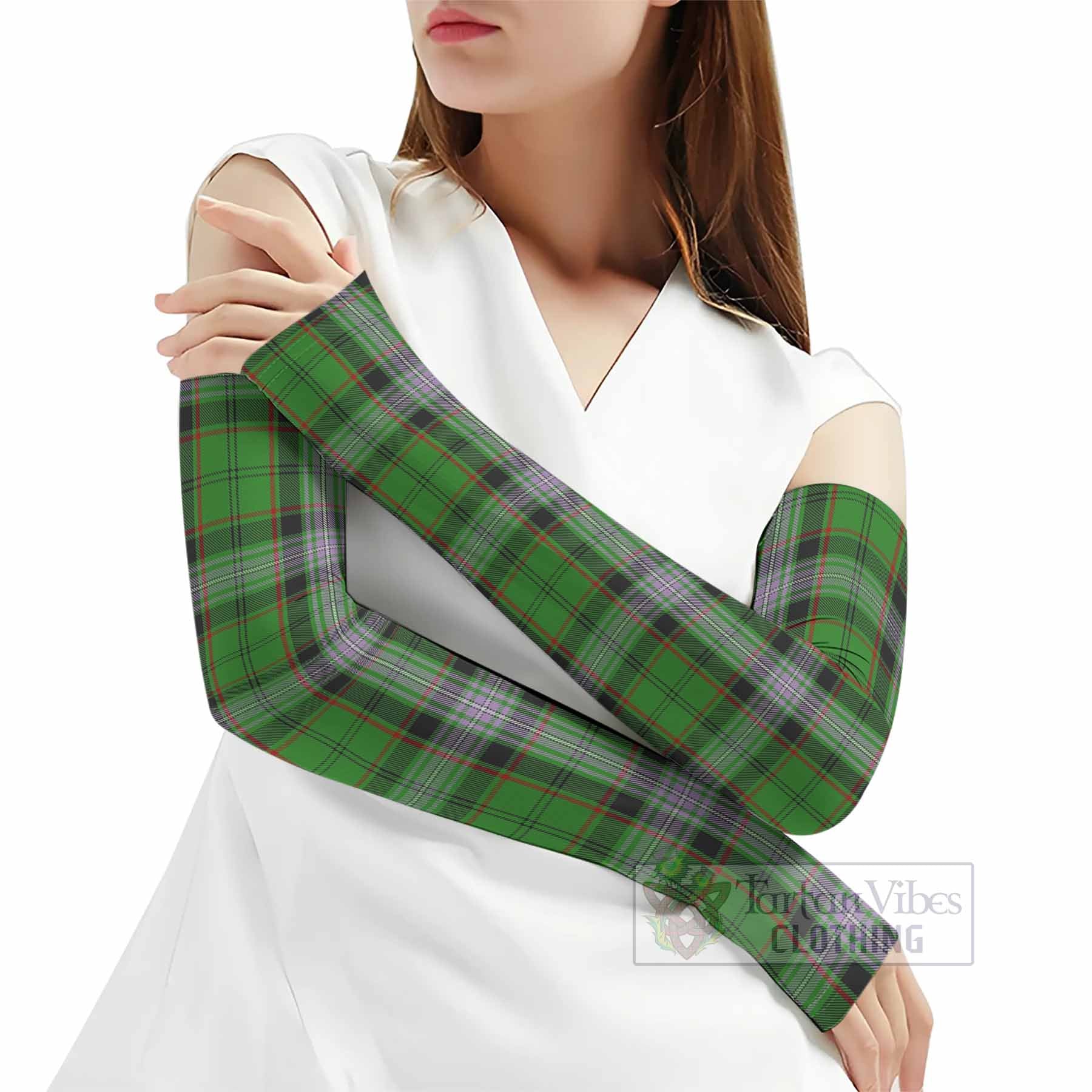 Moss Tartan Arm Sleeves - Tartan Vibes Clothing