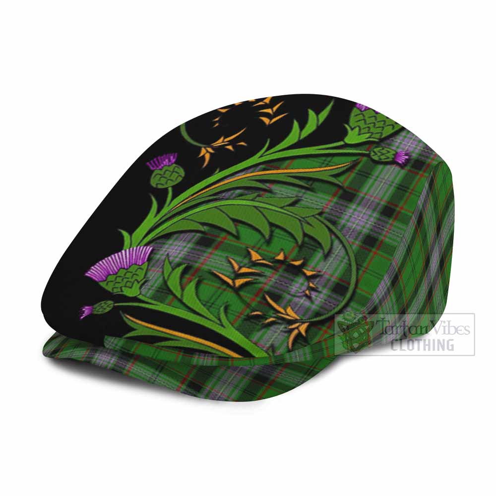 Moss Tartan Flat Cap, Jeff Cap Scottish Thistle Pride Heritage Art - Tartan Vibes Clothing