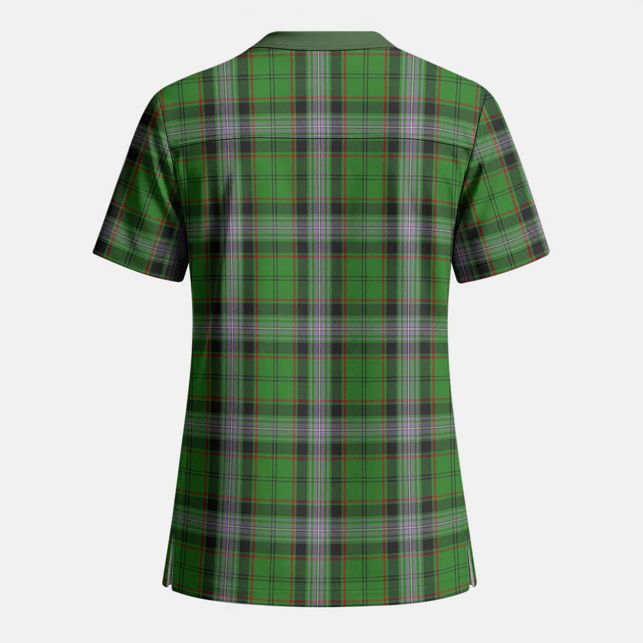Moss Tartan Scrub Top - Tartan Vibes Clothing