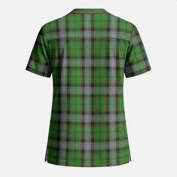 Moss Tartan Scrub Top - Tartan Vibes Clothing