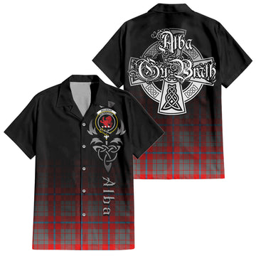 Moubray Tartan Hawaiian Shirt Shirt Featuring Alba Gu Brath Family Crest Celtic Inspired Kid - Tartan Vibes Clothing