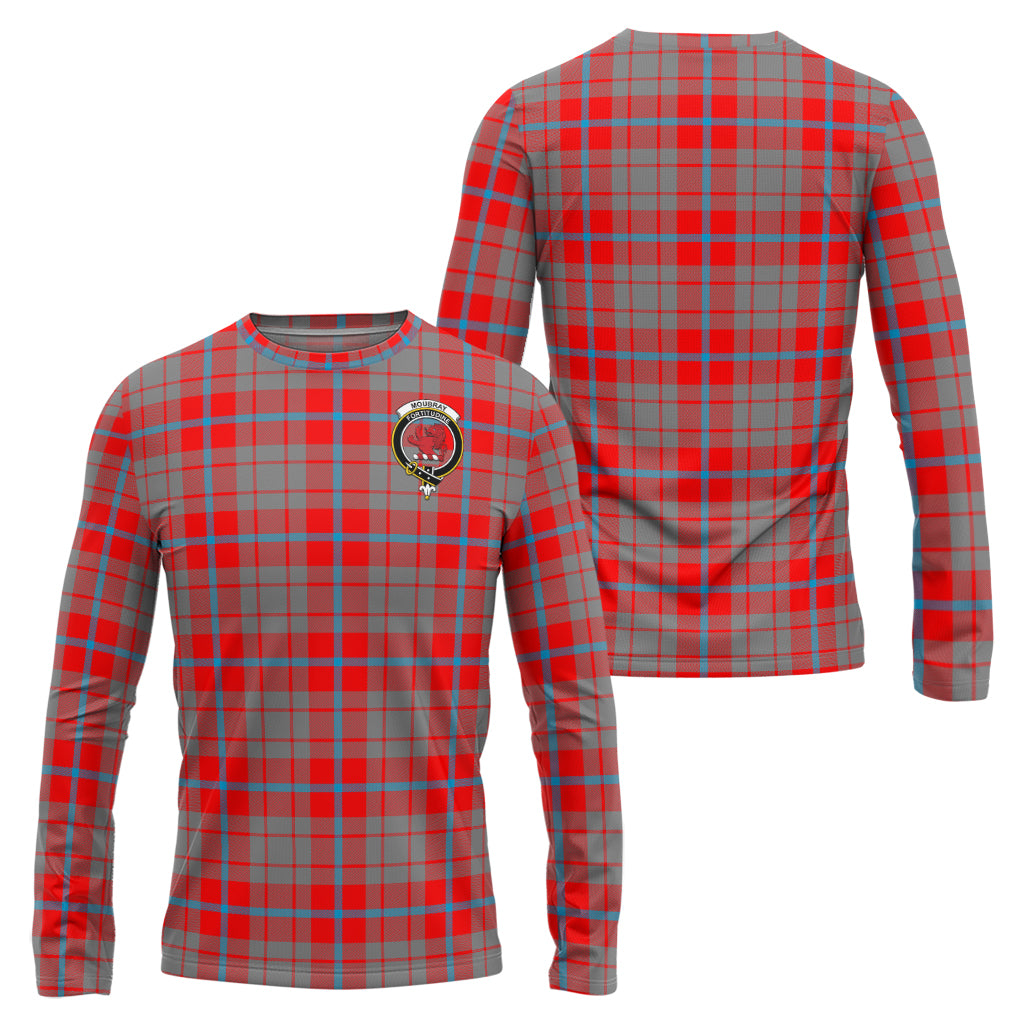 Moubray Tartan Long Sleeve T-Shirt with Family Crest Unisex - Tartan Vibes Clothing