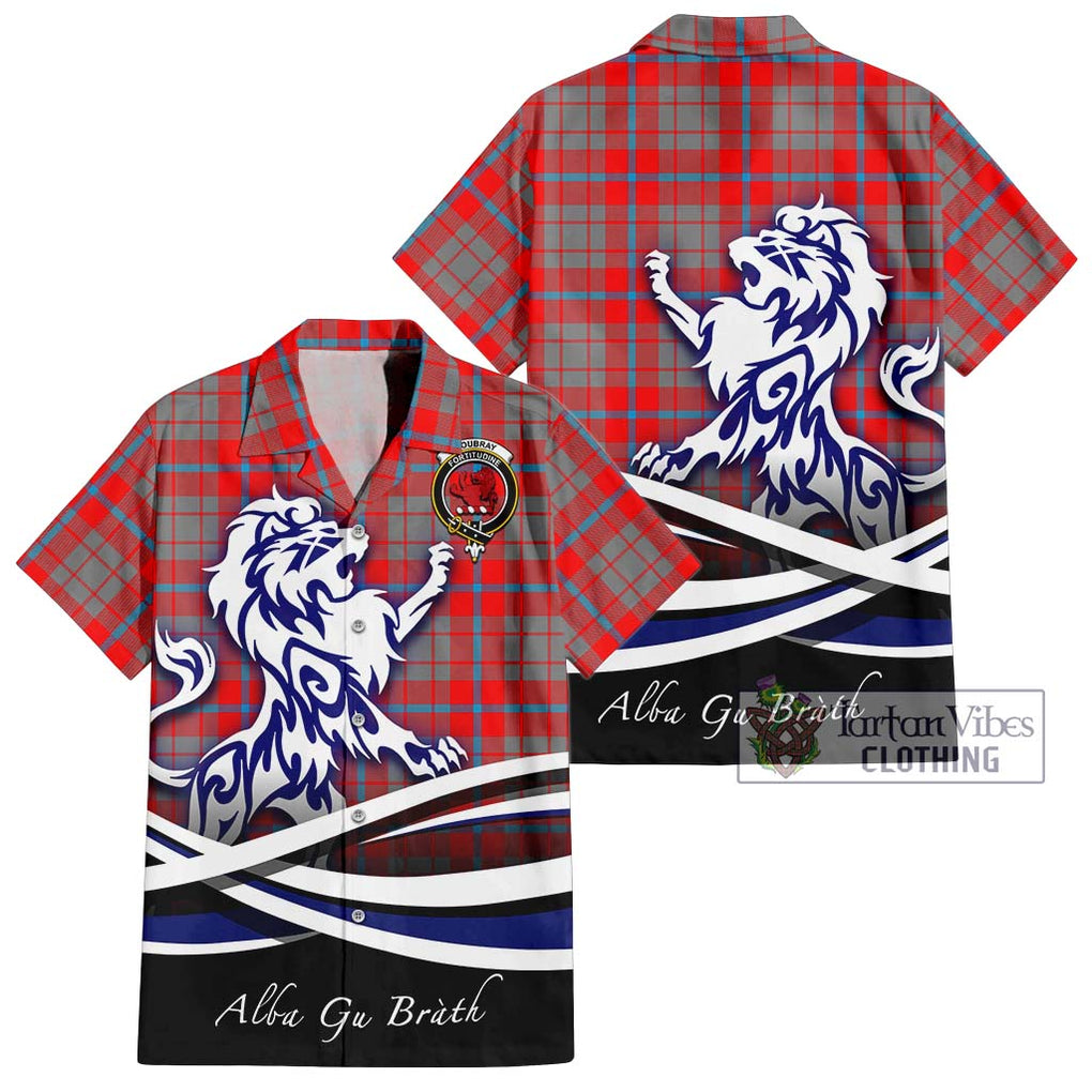 Moubray Tartan Hawaiian Shirt with Alba Gu Brath Regal Lion Emblem Kid - Tartan Vibes Clothing