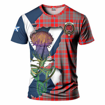 Moubray Tartan Family Crest T-Shirt Scottish Thistle Celtic Inspired Kid's Shirt - Tartan Vibes Clothing