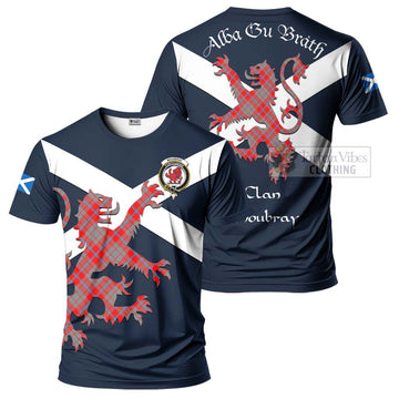 Moubray Tartan Lion Rampant T-Shirt Proudly Display Your Heritage with Alba Gu Brath and Clan Name Kid's Shirt - Tartan Vibes Clothing