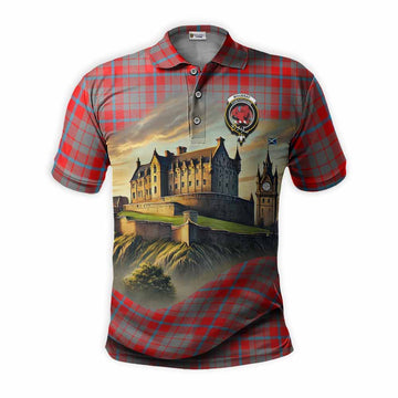 Tartan Vibes Clothing Moubray Tartan Family Crest Polo Shirt with Scottish Ancient Castle Stype