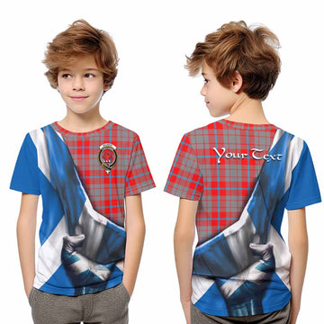 Moubray Tartan Kid T-Shirt with Family Crest Scotland Patriotic Style Youth XL Size14 - Tartan Vibes Clothing