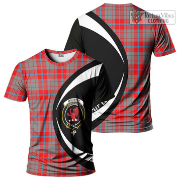 Moubray Tartan T-Shirt with Family Crest Circle Style Kid's Shirt - Tartan Vibes Clothing
