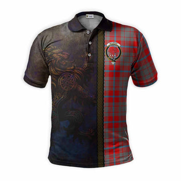 Moubray Tartan Family Crest Polo Shirt Alba Gu Brath Be Brave Lion Ancient Style Kid - Tartan Vibes Clothing