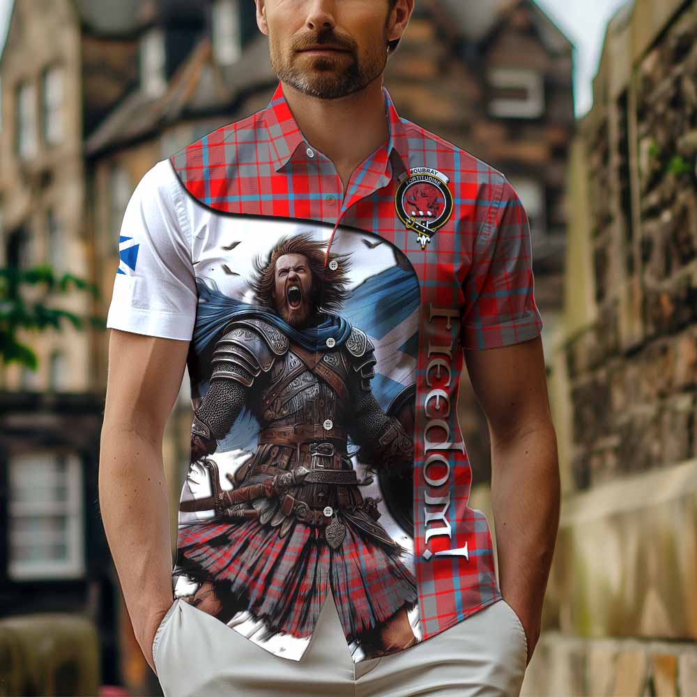 Moubray Crest Tartan Hawaiian Shirt Inspired by the Freedom of Scottish Warrior Kid - Tartan Vibes Clothing