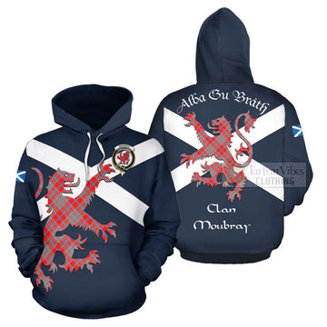 Moubray Tartan Lion Rampant Hoodie Proudly Display Your Heritage with Alba Gu Brath and Clan Name Zip Hoodie - Tartan Vibes Clothing