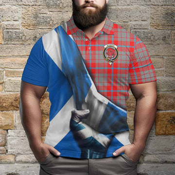 Moubray Tartan Polo Shirt with Family Crest Scotland Patriotic Style Kid - Tartan Vibes Clothing