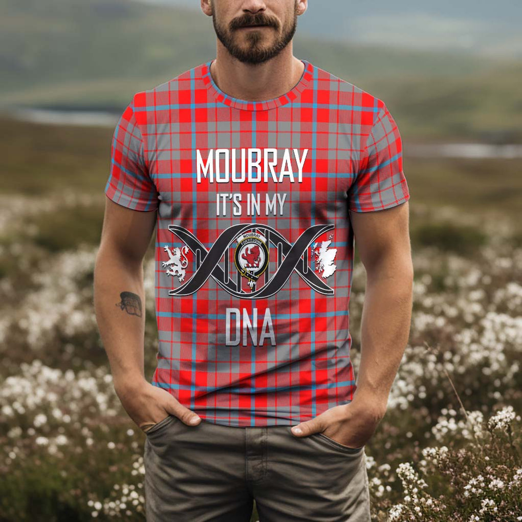 Moubray Tartan T-Shirt with Family Crest DNA In Me Style Kid's Shirt - Tartan Vibes Clothing
