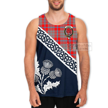 Moubray Tartan Men's Tank Top Featuring Thistle and Scotland Map Men - Tartan Vibes Clothing
