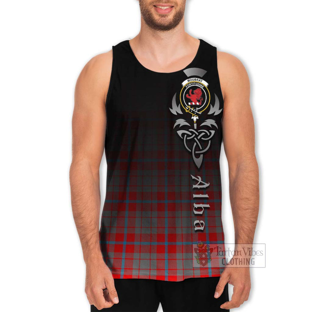 Moubray Tartan Men's Tank Top Featuring Alba Gu Brath Family Crest Celtic Inspired Men - Tartan Vibes Clothing