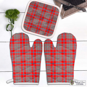 Moubray Tartan Combo Oven Mitt & Pot-Holder Combo 2 Oven Mitt & 1 Pot-Holder Black - Tartan Vibes Clothing