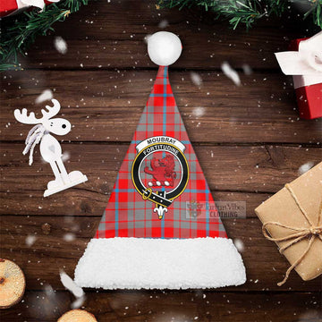 Moubray Tartan Christmas Santa Hats with Family Crest Christmas Hat S 20.5in (52cm) - Tartan Vibes Clothing