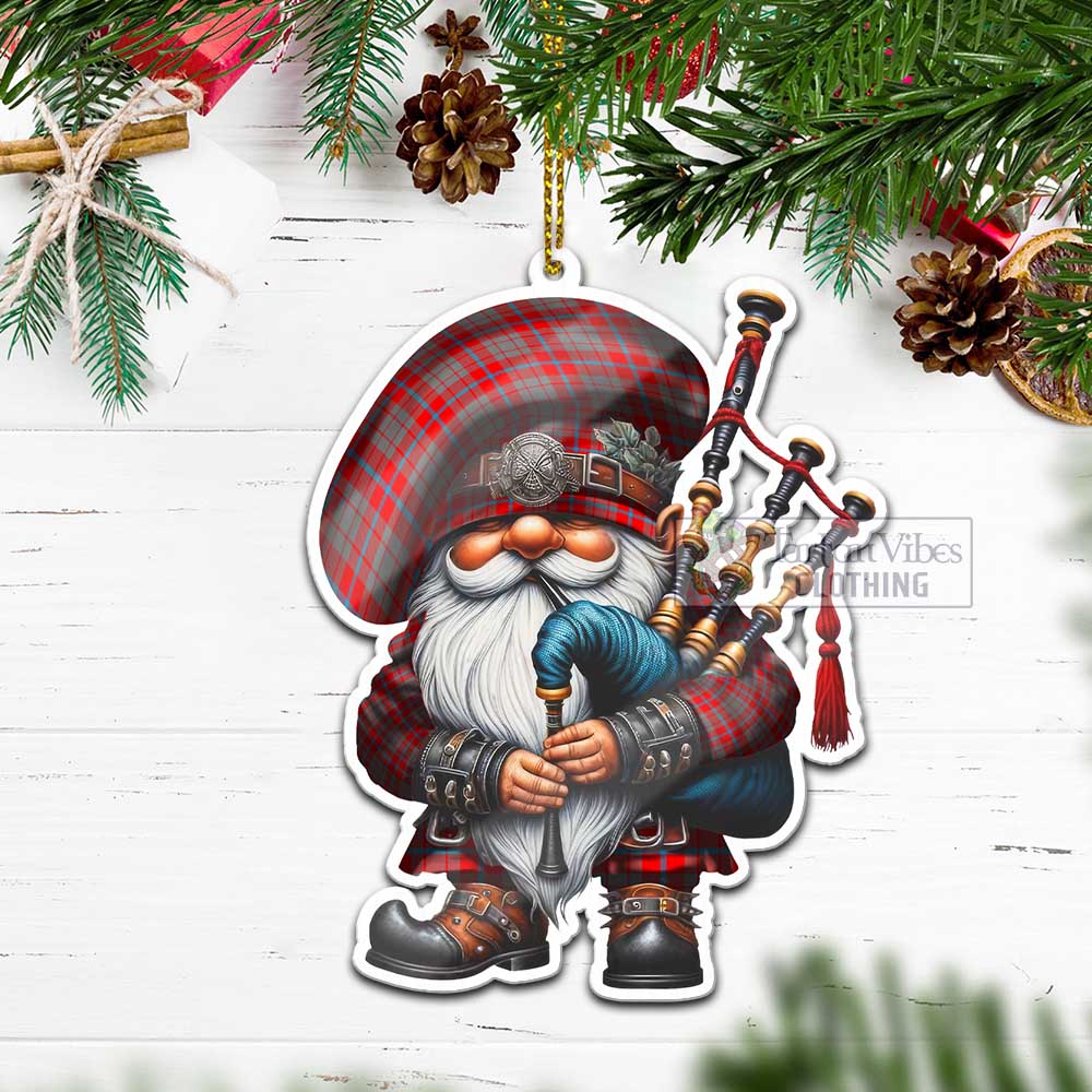Moubray Tartan Bagpiper Gnome Christmas Ornament - Tartan Vibes Clothing