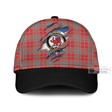 Moubray Tartan Classic Cap with Family Crest In Me Style
