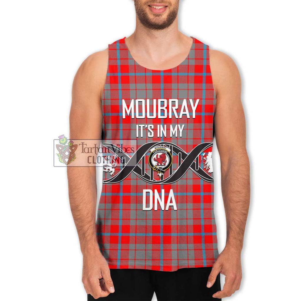Moubray Tartan Men's Tank Top with Family Crest DNA In Me Style Men - Tartan Vibes Clothing