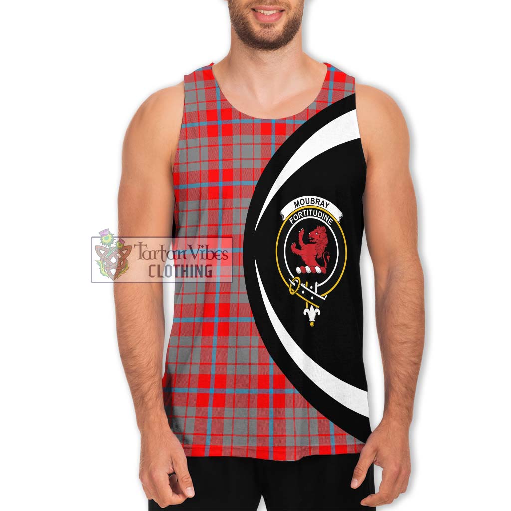 Moubray Tartan Men's Tank Top with Family Crest Circle Style Men - Tartan Vibes Clothing