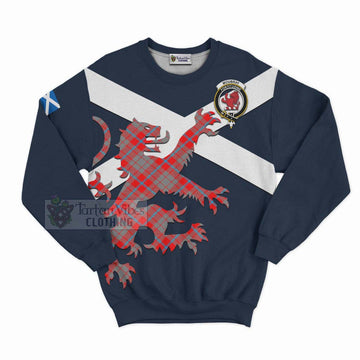 Moubray Tartan Lion Rampant Sweatshirt Proudly Display Your Heritage with Alba Gu Brath and Clan Name Unisex - Tartan Vibes Clothing