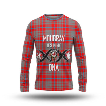 Moubray Tartan Long Sleeve T-Shirt with Family Crest DNA In Me Style Unisex - Tartan Vibes Clothing