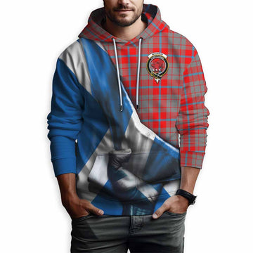 Moubray Tartan Hoodie with Family Crest Scotland Patriotic Style Pullover Hoodie - Tartan Vibes Clothing